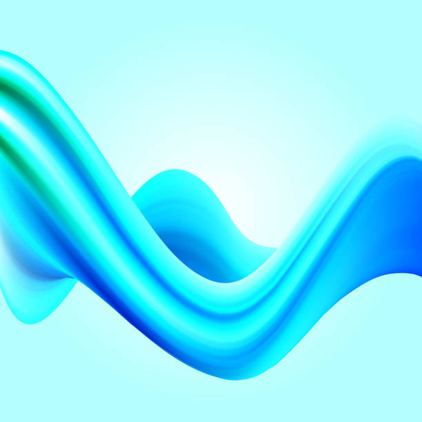 istock Modern colorful flow poster. Wave Liquid shape in blue color background. Art design for your project. Vector illustration EPS10 1170926974
