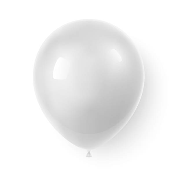 istock 3d Realistic Colorful Balloon. Birthday balloon for party and celebrations.  Isolated on white Background. Vector Illustration 1170929902