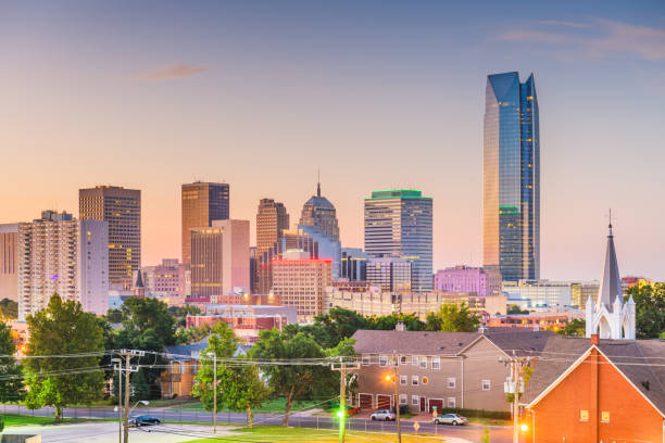 istock Oklahoma City, Oklahoma, USA downtown skyline at twilight. 1170931302