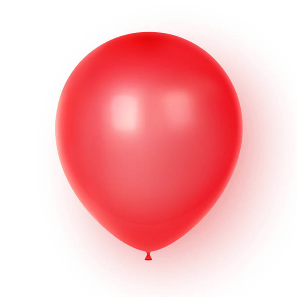 istock 3d Realistic Colorful Balloon. Birthday balloon for party and celebrations.  Isolated on white Background. Vector Illustration 1170931593