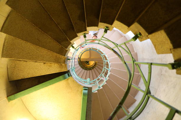 istock Spiral staircases looked from below 1170931646