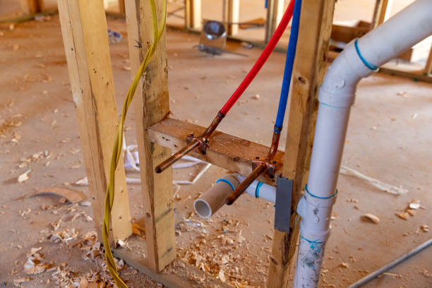 istock Sink plumbing connection and drain in new home construction 1170936962