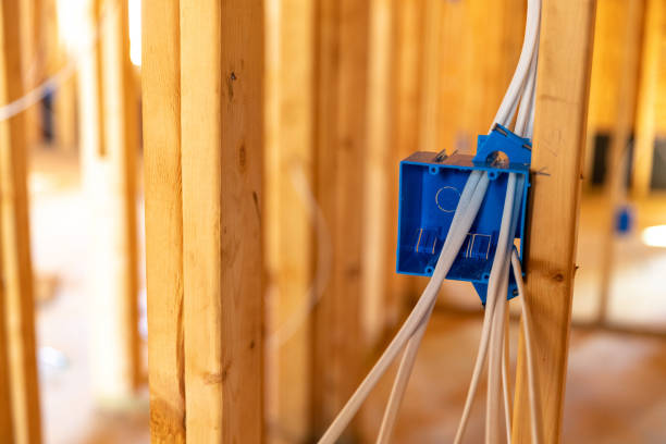 istock Eletrical wiring in box of new home during building phase 1170937177