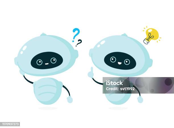 Bot Question Torrents Cute Smiling Robot Bot With Question Mark Stock Illustration - Download ...