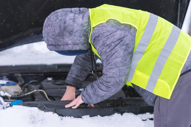 istock Side View Of Man Repairing Car 1170940233