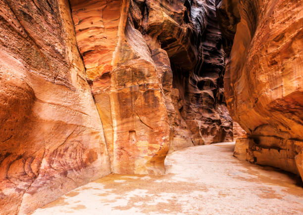 istock canyon Siq gorge in Petra 1170941582