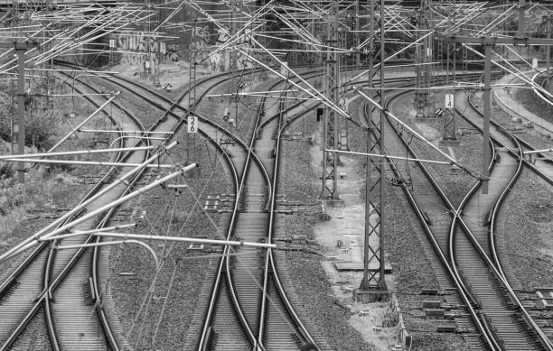istock High Angle View Of Railroad Tracks 1170942701