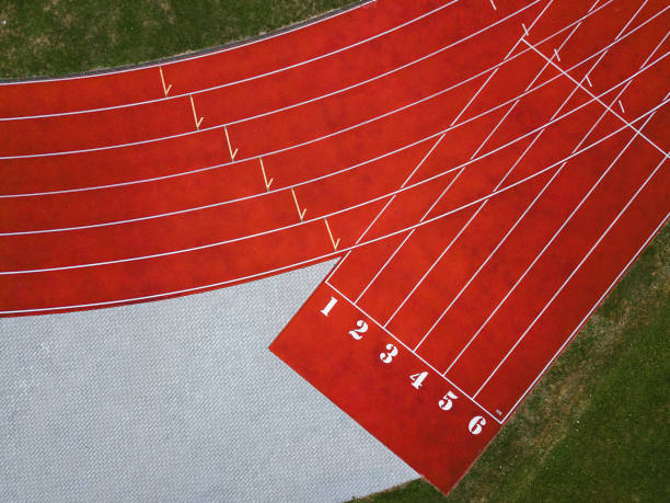 istock Aerial View Of Running Track 1170945691
