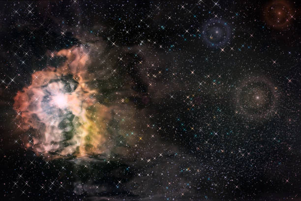 nebula star deep space background stock photo