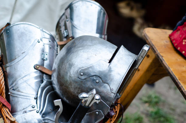istock Metal medieval knight armor parts 1170953124