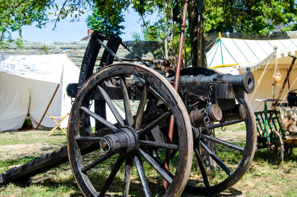 istock Old medieval cannon at the festival 1170953257