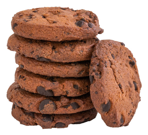 istock Chocolate chip cookie isolated on white background 1170961623