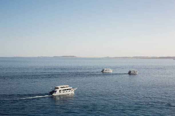 istock Pleasure boats return to port at sunset 1170961663