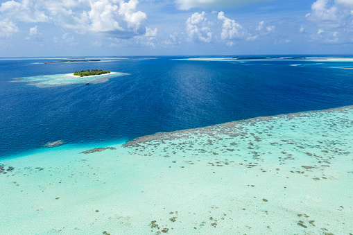 Tropical Island in the Ocean, Maldives