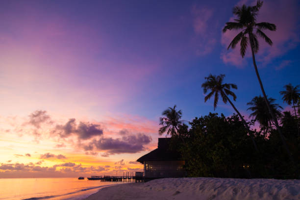 istock Amazing sunset on the Maldives 1170964726