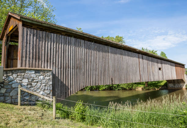 istock Long Hunsecker's Mill Covered Bridge, Lancaster County, Pennsylvania 1170964812