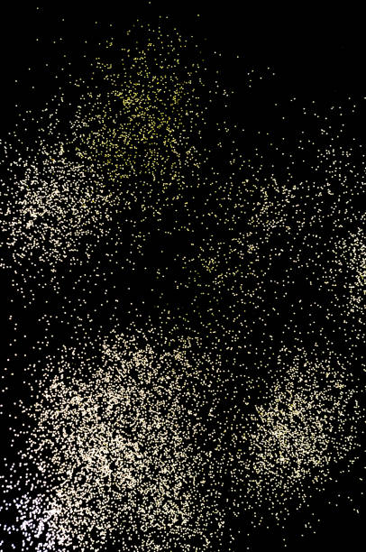 istock Black background with golden sparkles. Blurred  effect. Concept for festive background or for project 1170967330