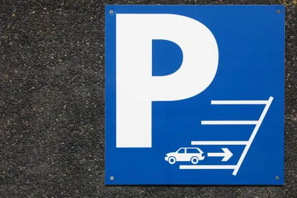 Photo of Reverse parking only sign at work