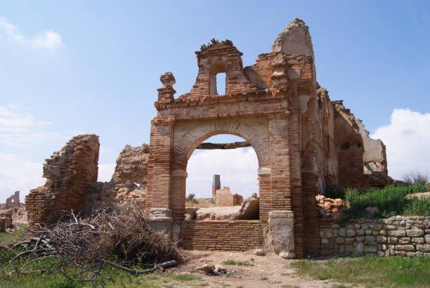 istock Walk through the old town of Belchite 1170970415