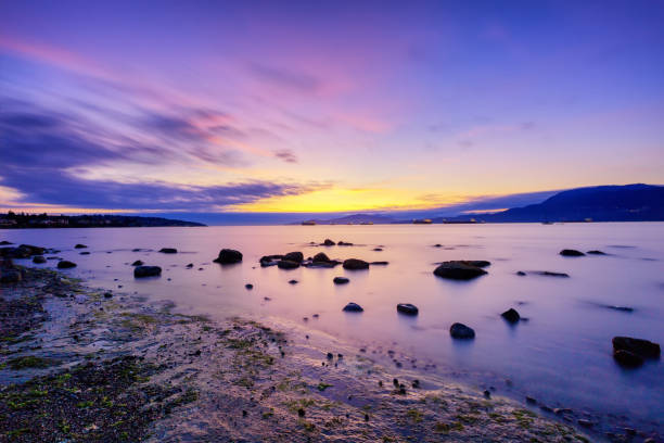 istock Sunset glow view at Point Grey Park beach, Vancouver, British Columbia, Canada 1170970939