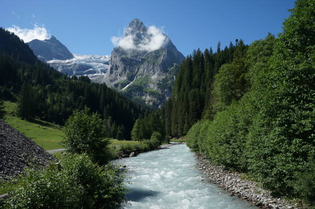 istock River near hiking trail in Europe alps 1170972758