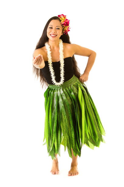 istock Hawaiian Hula Dancer Isolated on White Background 1170973390