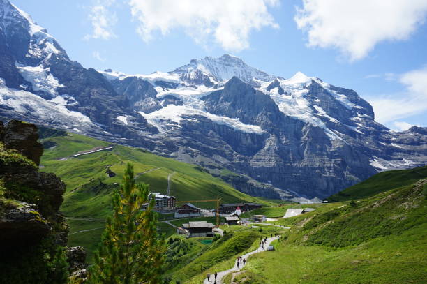 istock Jungfrau region mountains in sunny day summer 1170973438