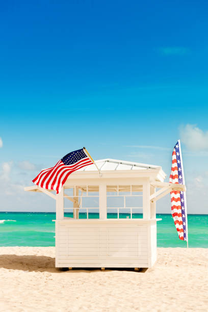 istock Empty Concession Stand on Tropical Beach in Miami Florida, USA 1170974340