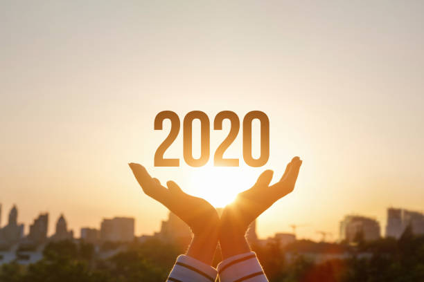 el concepto nuevo año 2020. - opportunity decisions forecasting ideas fotografías e imágenes de stock