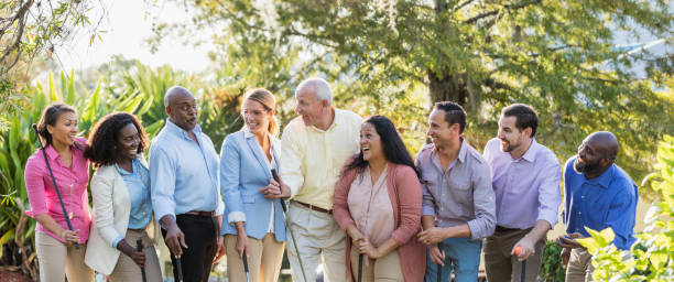 istock Corporate team building, playing miniature golf 1170992639