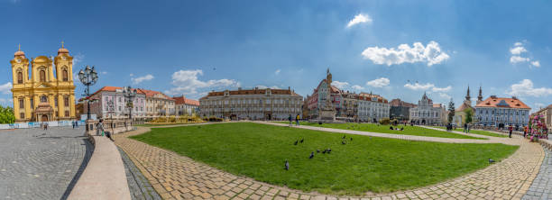istock Panoramic View of the Union Square in Timisoara. Romania during in Summer 1170994175
