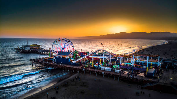 istock Santa Monica beach sunset 1170995701
