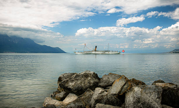 Steamboat on the Lake Geneva