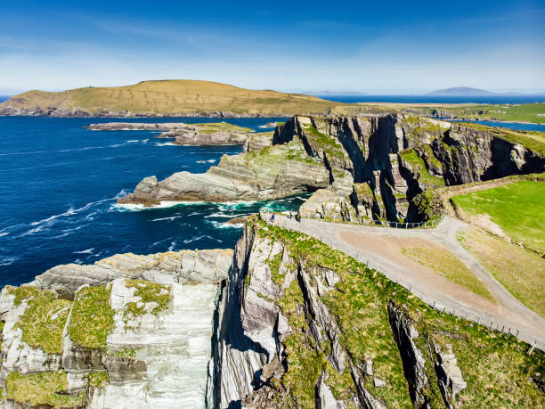 istock Amazing wave lashed Kerry Cliffs, the most spectacular cliffs in County Kerry, Ireland. Tourist attractions on famous Ring of Kerry route. 1171019539