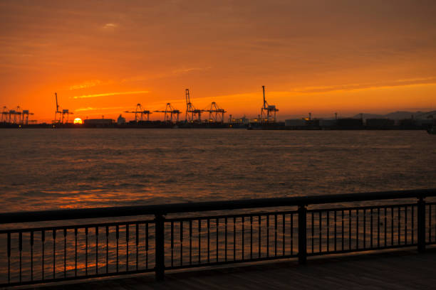 istock Osaka Port Diamond Point at dusk 1171019573