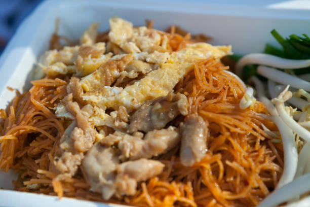istock Pad Thai, stir-fried rice noodles in package box 1171032880