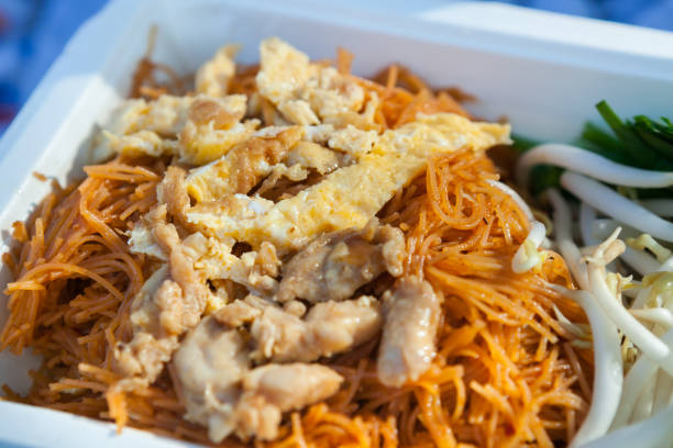 istock Pad Thai, stir-fried rice noodles in package box 1171032885