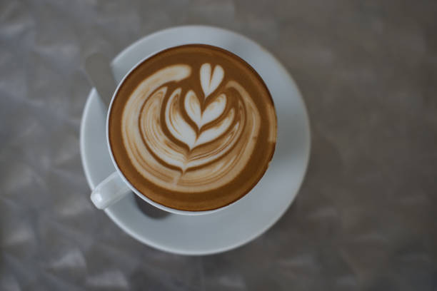 istock Coffee with milk shot from directly above 1171036084