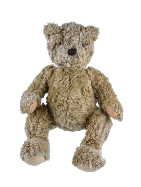 istock Cute brown teddy bear isolated on white background 1171038444