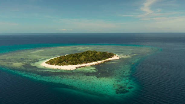 istock Tropical island with sandy beach. Mantigue Island, Philippines 1171056698