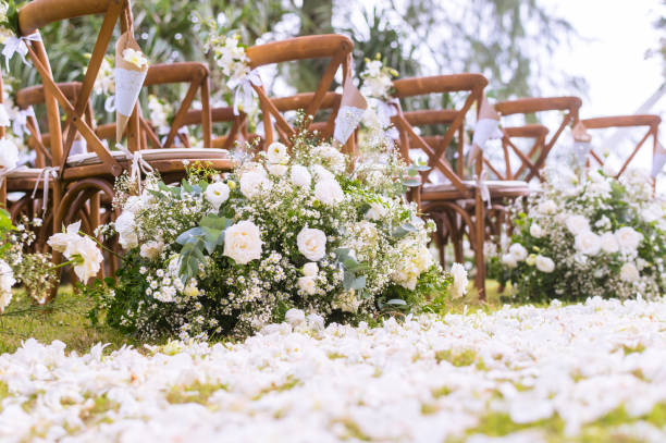 istock Wedding ceremony. Arch, decorated with flowers. 1171058983
