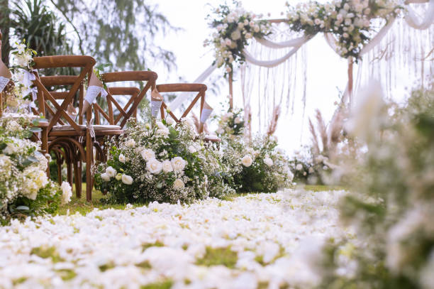 istock Wedding ceremony. Arch, decorated with flowers. 1171059000