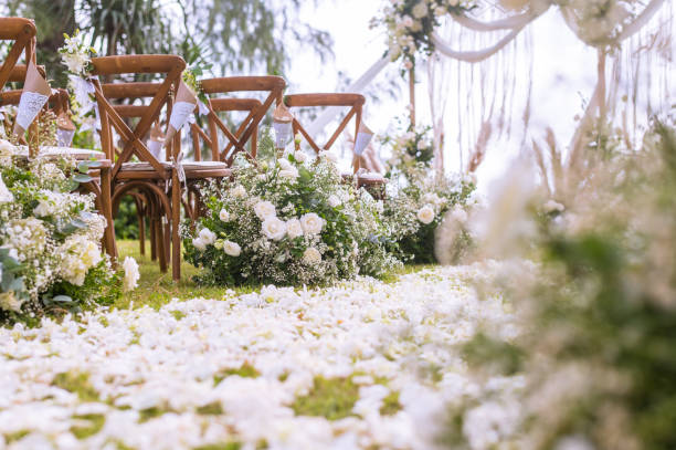 istock Wedding ceremony. Arch, decorated with flowers. 1171059017