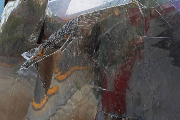 istock Broken TV CRT, glasses 1171063154