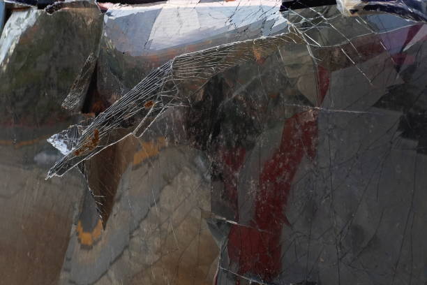 istock Broken TV CRT Glass 1171063168