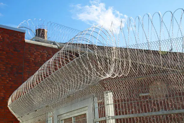 nato wire at a prison in Germany