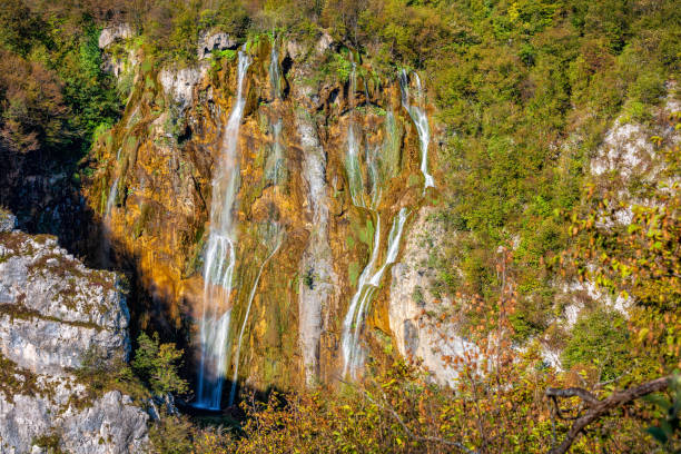 istock Waterfalls on the Plitvice Lakes in Croatia 1171067364