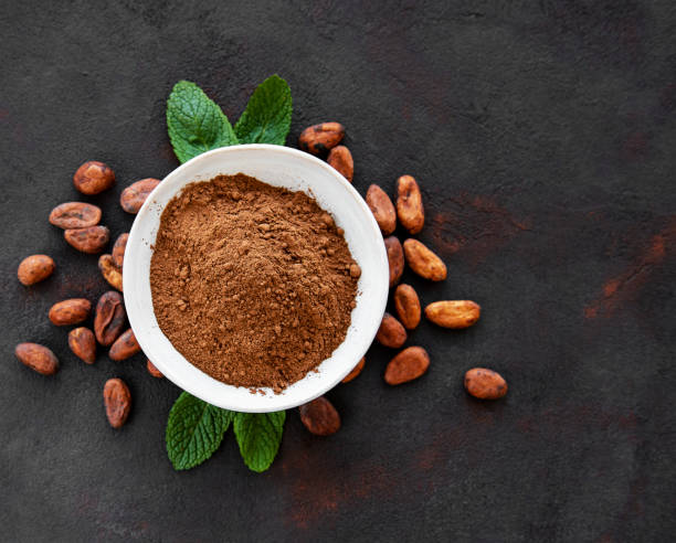 istock Bowl with Cocoa powder and beans 1171070062