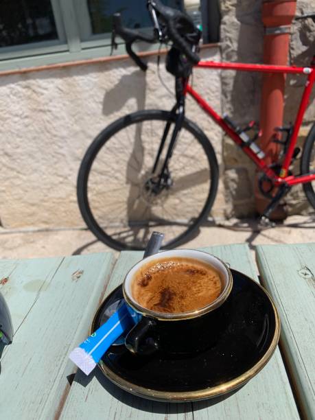 Coffee breack during cycling