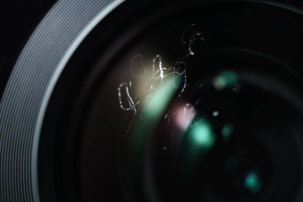 istock Close up dust and peel on a camera lens  background. Macro view. 1171082085
